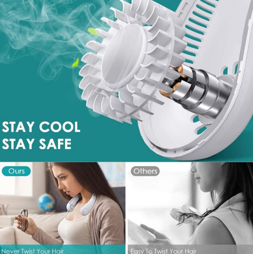 Вентилятор на шию Arctic Air 2000 мАг Білий (2104618614) - фото 6 Вентилятор на шию Arctic Air 2000 мАг Білий (2104618614) - фото 6