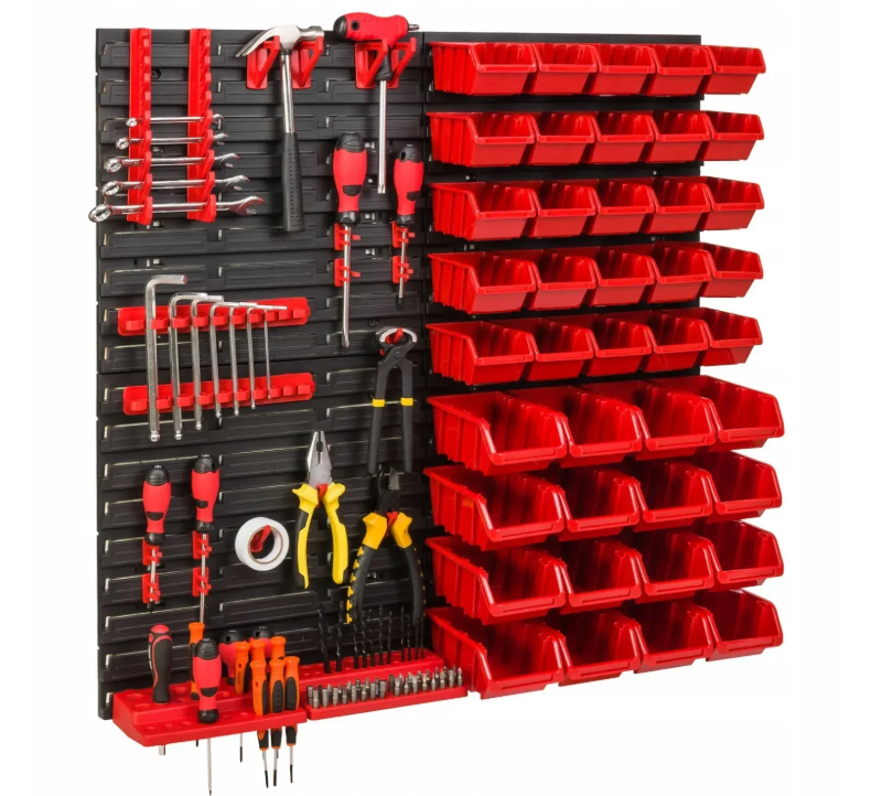 Панель для інструментів Kistenberg 78х78 см тримачем та полицею з контейнером 41 шт. (MIX550) Панель для інструментів Kistenberg 78х78 см тримачем та полицею з контейнером 41 шт. (MIX550)