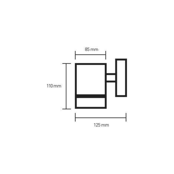 LED-светильник уличный Eurolamp настенный для лампы GX53 Черный (26910965) - фото 3 LED-светильник уличный Eurolamp настенный для лампы GX53 Черный (26910965) - фото 3