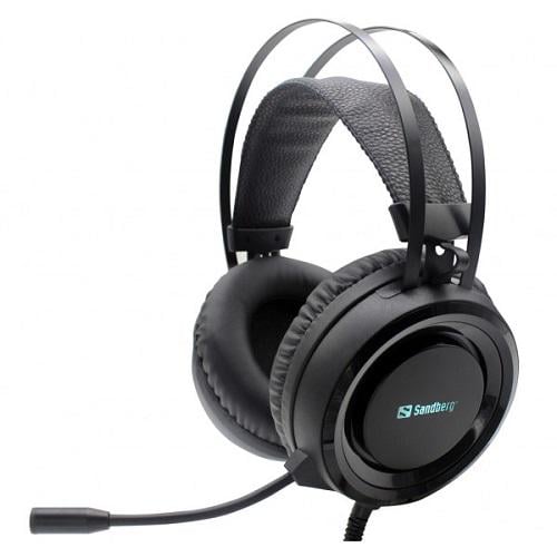 Гарнітура ігрова Sandberg 126-22 Dominator Headset RGB 4 pin USB 2,1 м mini-jack 3,5 мм (570584) - фото 1