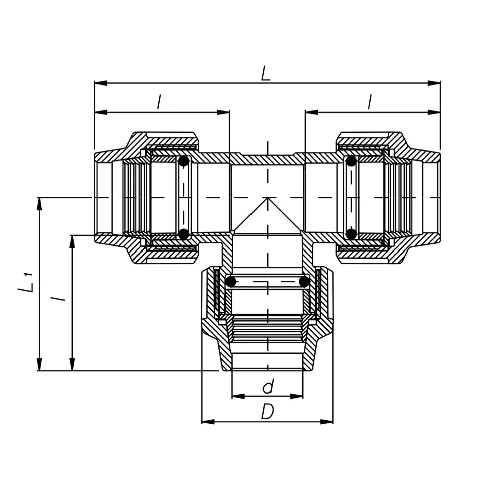 Тройник редукционный ITAL полиэтиленовый 32x40x32 мм с выходом на больший диаметр (SQ-1002749) - фото 3 Тройник редукционный ITAL полиэтиленовый 32x40x32 мм с выходом на больший диаметр (SQ-1002749) - фото 3