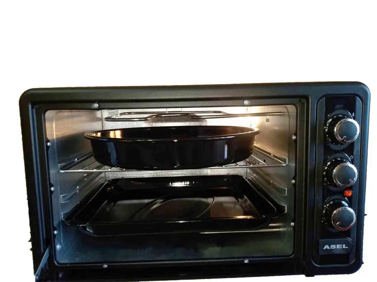 Печь электрическая Asel AF40-33 конвекция/подсветка/таймер 90 мин. 40 л - фото 3 Печь электрическая Asel AF40-33 конвекция/подсветка/таймер 90 мин. 40 л - фото 3