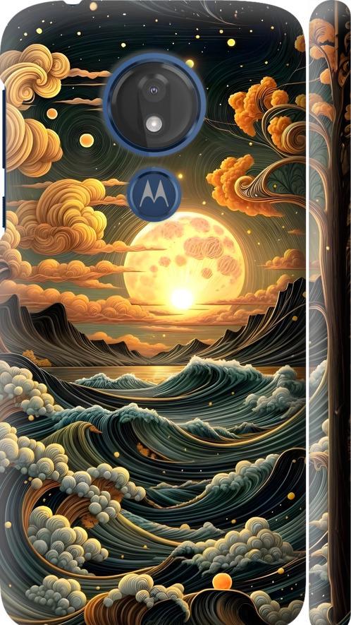 Чехол на Motorola Moto G7 Power Арт волны (6332m-1657-42517) Чехол на Motorola Moto G7 Power Арт волны (6332m-1657-42517)