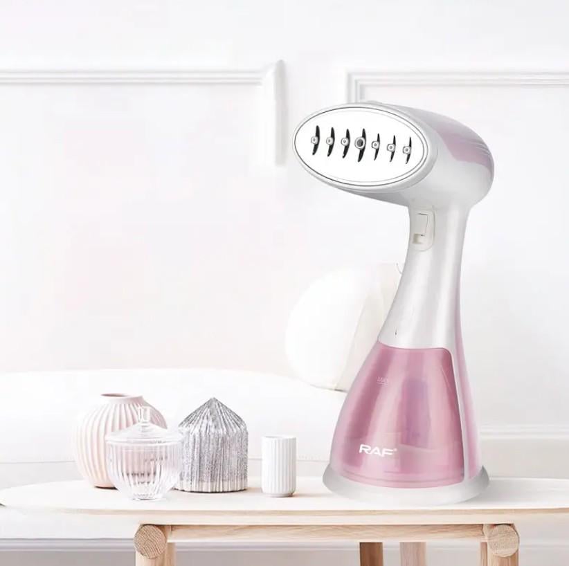 Відпарювач для одягу RAF R-1214P 300 мл 1500 Вт Рожевий (10365102) - фото 4 Відпарювач для одягу RAF R-1214P 300 мл 1500 Вт Рожевий (10365102) - фото 4