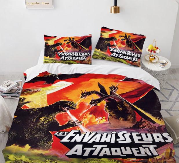 Комплект постельного белья с 3D рисунком Godzilla #27