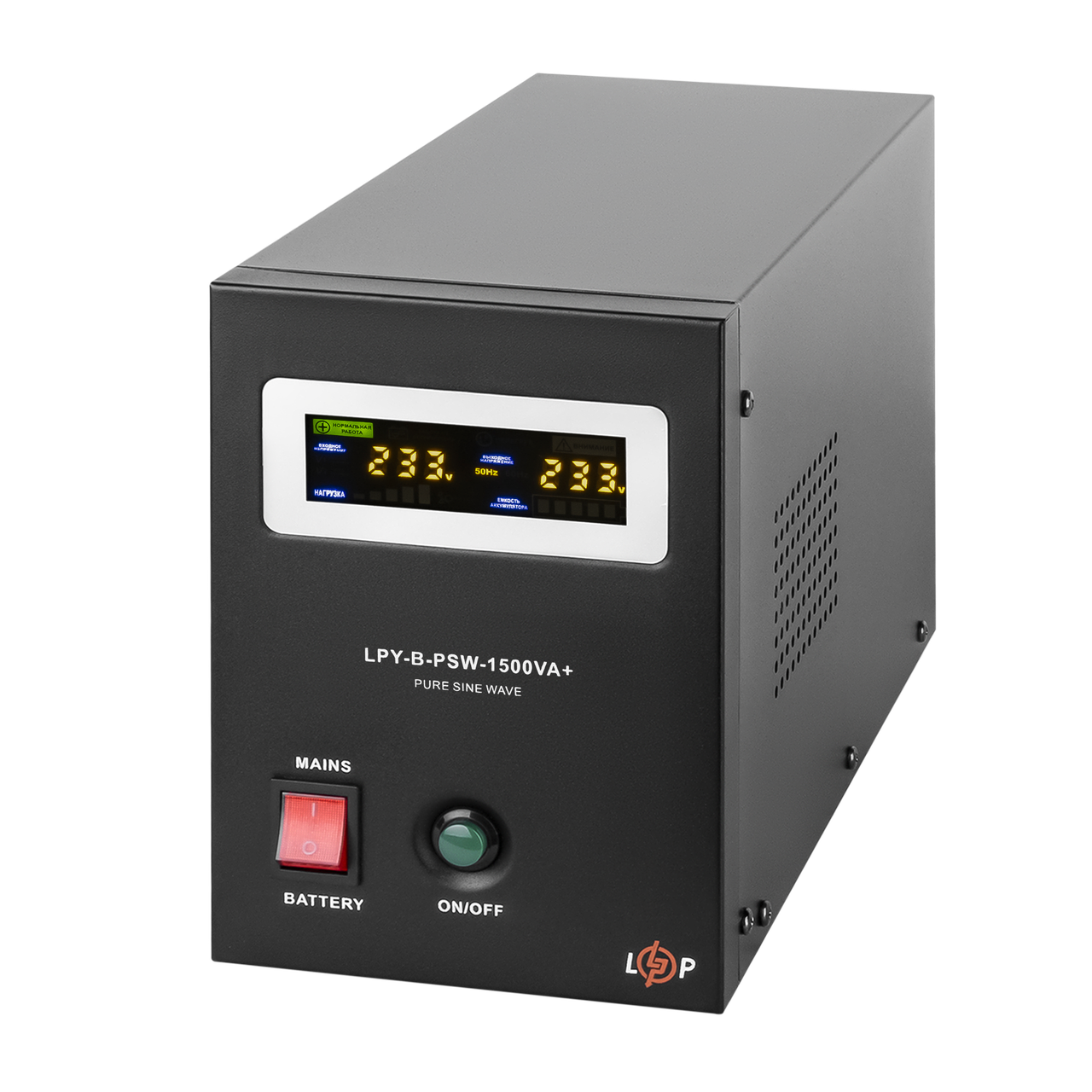 Источник бесперебойного питания LogicPower LPY-B-PSW-1500VA+ 1050 Вт 10A/15A с правильной синусоидой 24В - фото 2