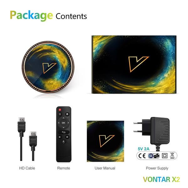 Смарт-приставка VONTAR X2 4/32 DDR S905W2 Android 11.0 - фото 2