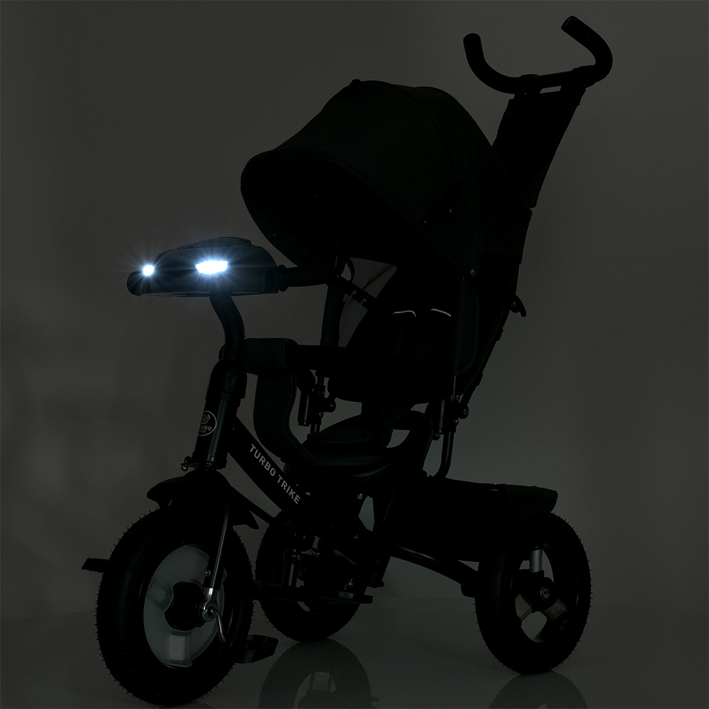 Велосипед триколісний Turbo Trike MT 1006-2 з батьківською ручкою Графітовий - фото 5 Велосипед триколісний Turbo Trike MT 1006-2 з батьківською ручкою Графітовий - фото 5