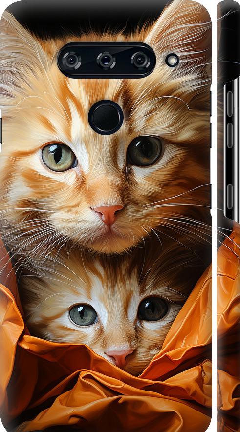 Чехол на LG V40 ThinQ Котики 2 (5664m-1577-42517) Чехол на LG V40 ThinQ Котики 2 (5664m-1577-42517)