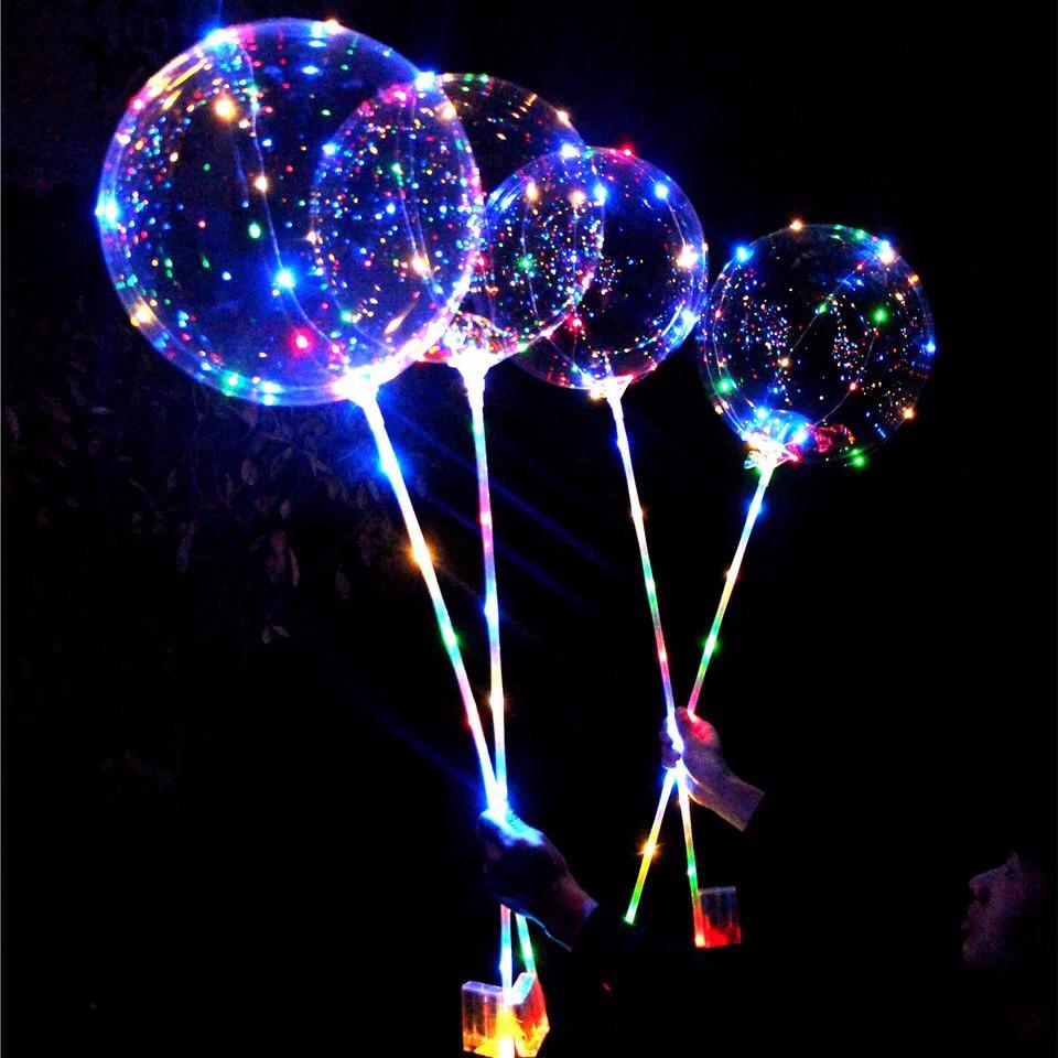 Воздушный шарик SUNROZ Bobo Balloon с Led подсветкой 18" многоцветный (SUN0743) - фото 3