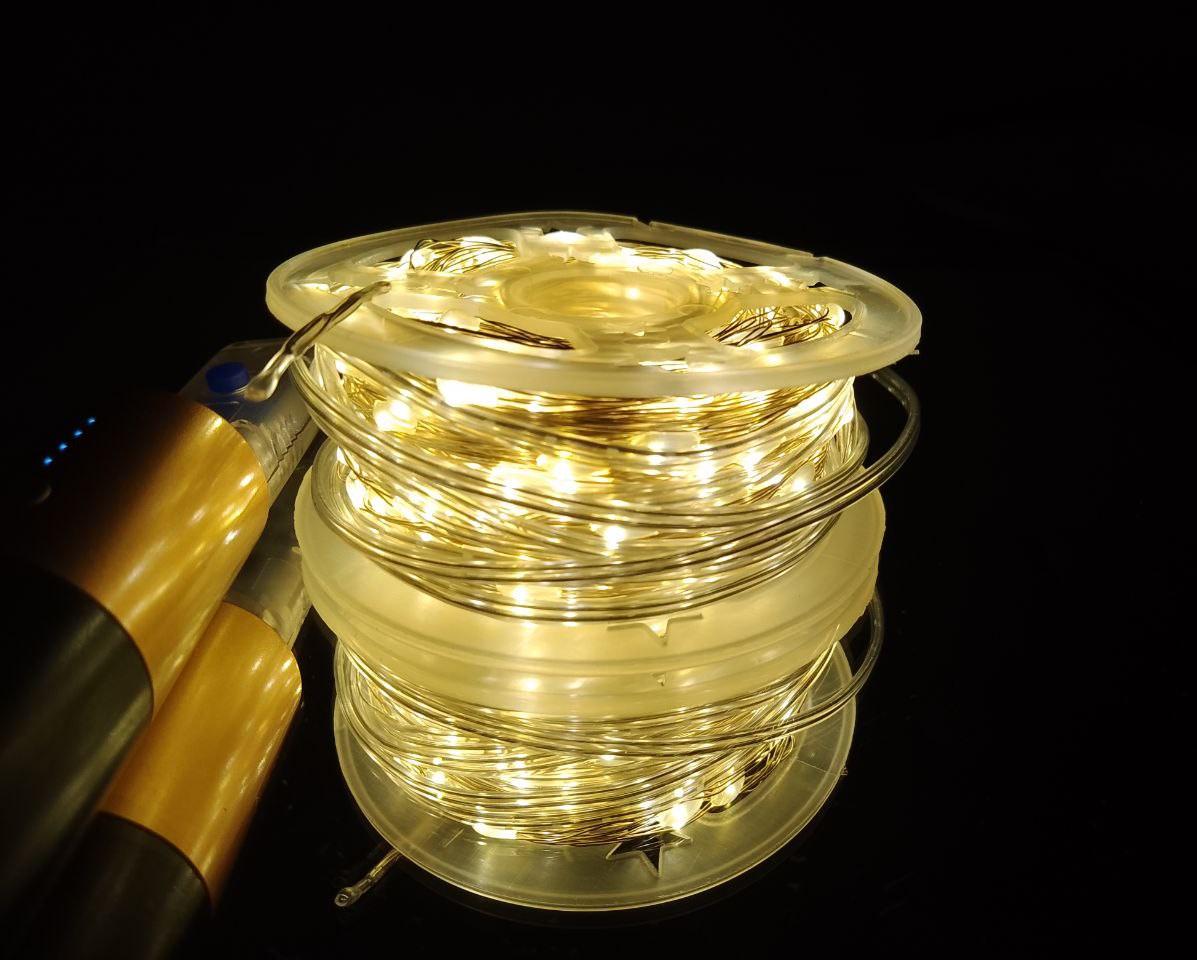 Гірлянда від USB краплі 50 м 500 LED 8 режимів з пультом Теплий білий - фото 4 Гірлянда від USB краплі 50 м 500 LED 8 режимів з пультом Теплий білий - фото 4