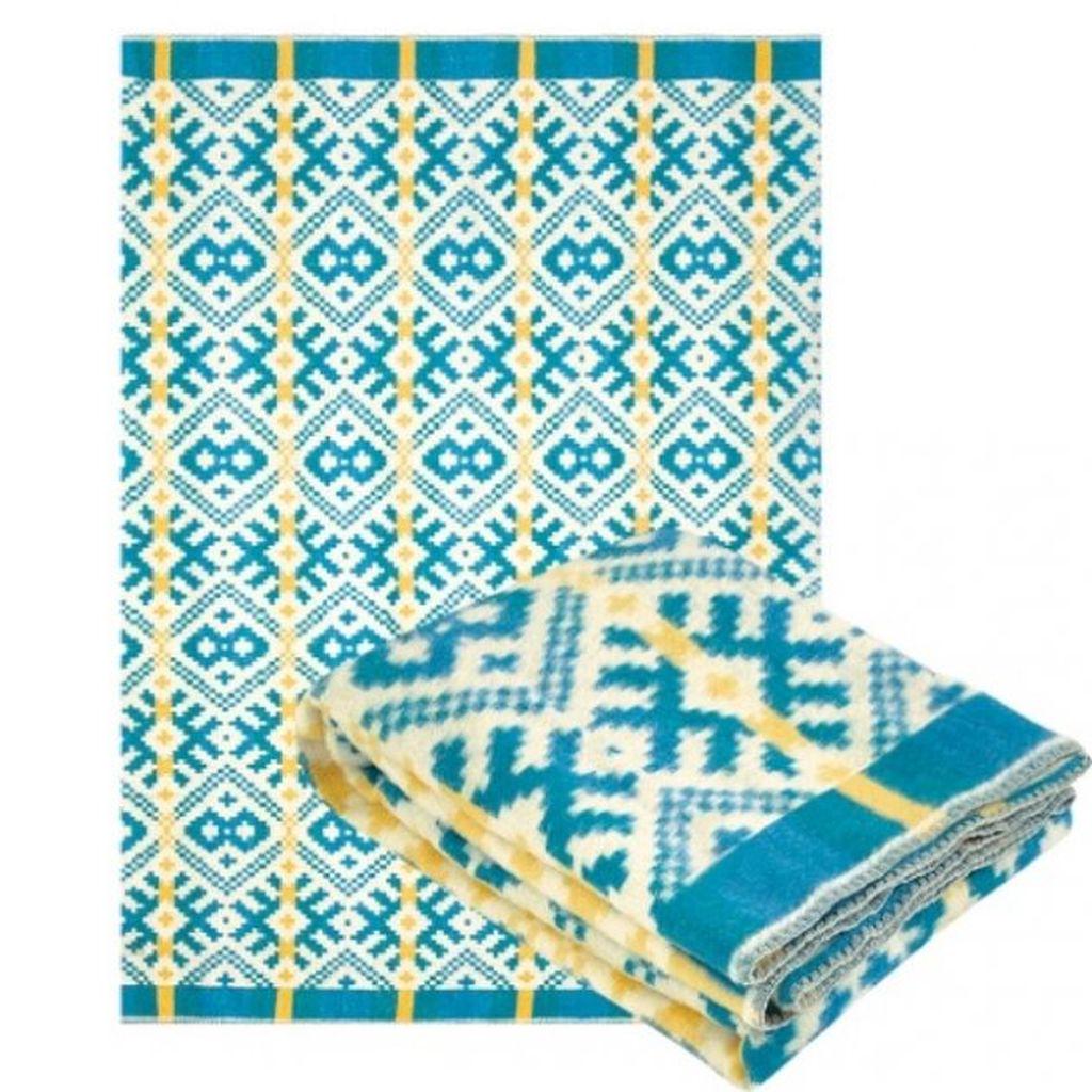 Одеяло Ярослав полушерстяное 140x205 см Голубой-Белый-Жёлтый (Yar1229/2.2) - фото 2 Одеяло Ярослав полушерстяное 140x205 см Голубой-Белый-Жёлтый (Yar1229/2.2) - фото 2