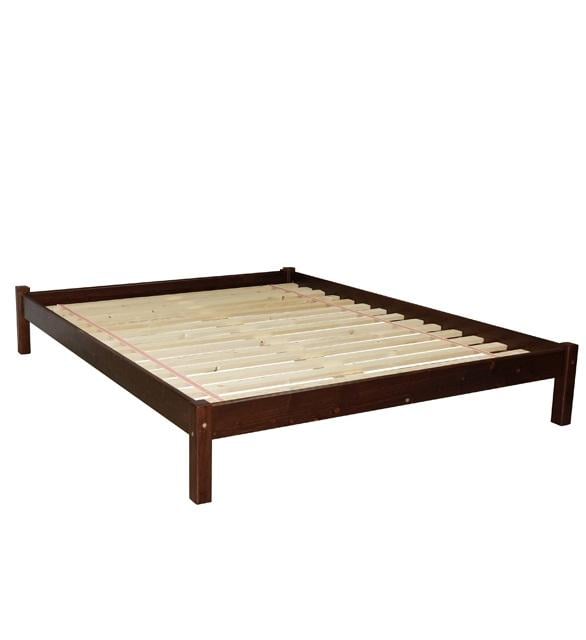 Кровать двуспальная деревянная Скиф Л-24 без изголовья 120х200 см Орех