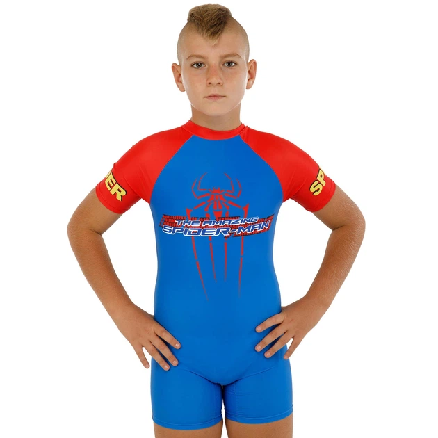 Костюм купальный солнцезащитный для мальчиков SP-Sport Spider Man SY669-06 слитный с шапочкой Синий-красный L 4-6 лет 110-122 см Костюм купальный солнцезащитный для мальчиков SP-Sport Spider Man SY669-06 слитный с шапочкой Синий-красный L 4-6 лет 110-122 см