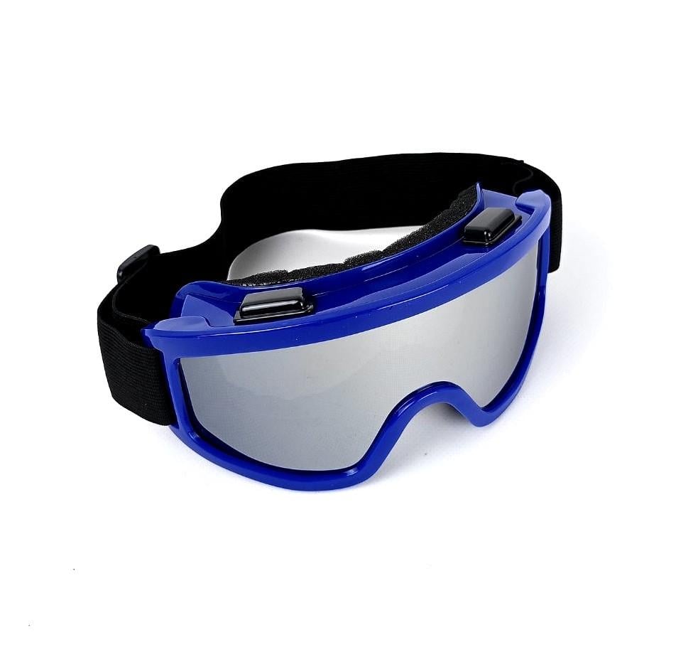 Маска-очки для спорта с вентиляцией зеркальная линза Синий (МГ-1001-59) - фото 4