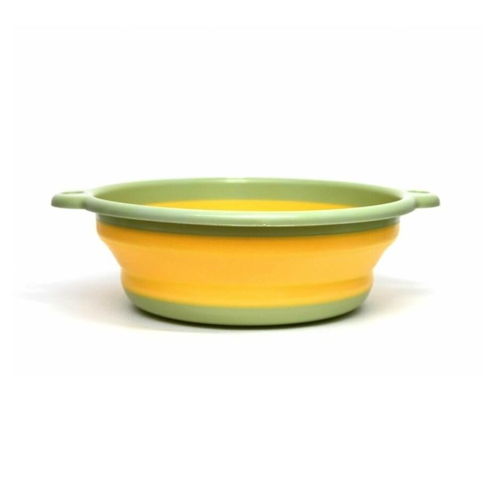 Таз-миска пластиковый складной 23x20x8,5 см Зеленый - фото 12