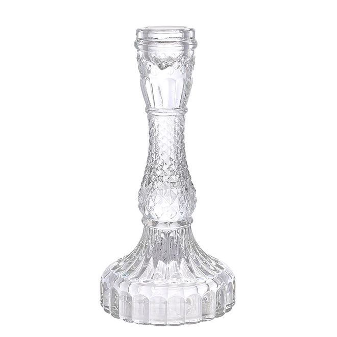 Подсвечник стеклянный Crystal 17 см 133-011 (33648)