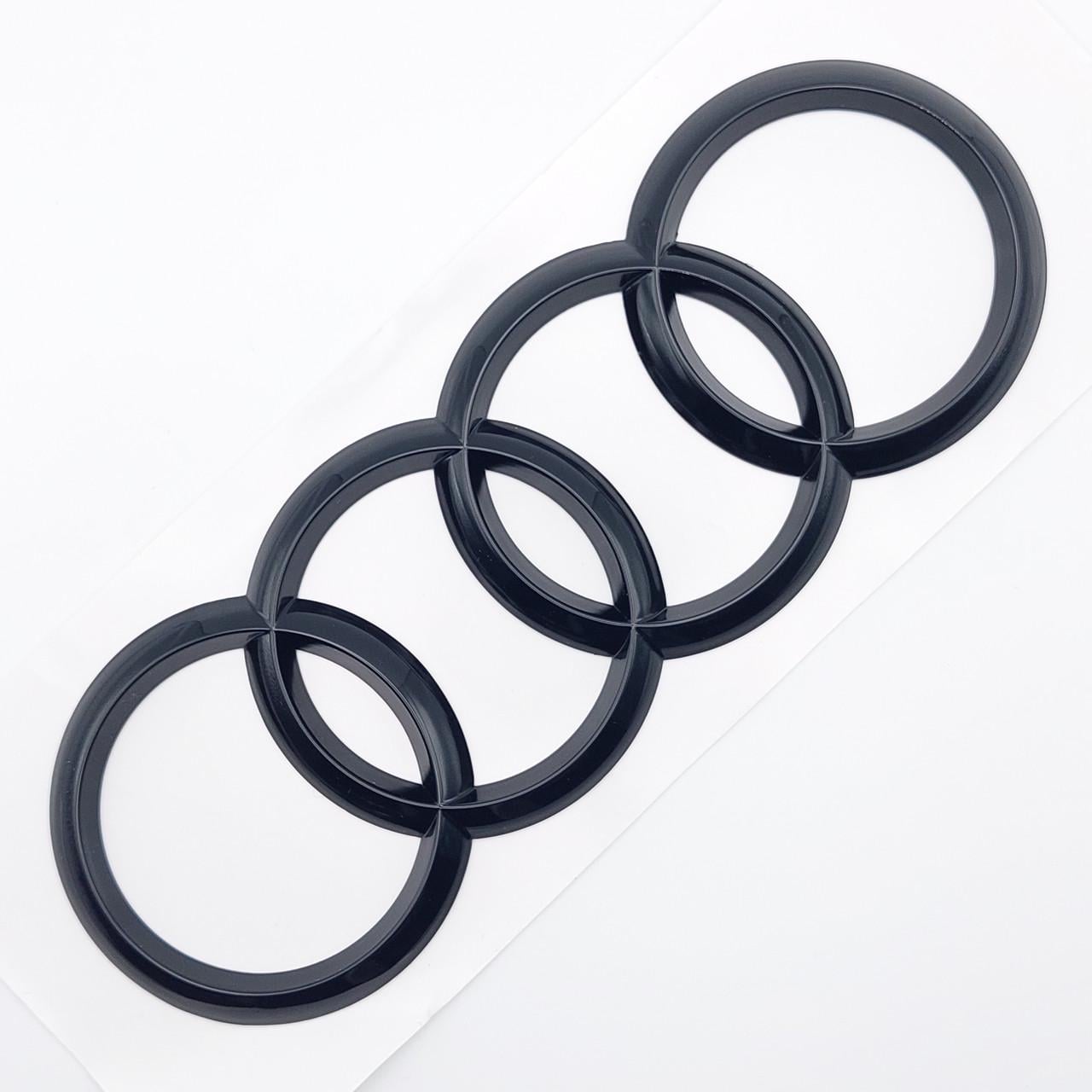 Эмблема Audi задняя 192х67 мм 4g8853735 Черный глянцевый (1736771184)