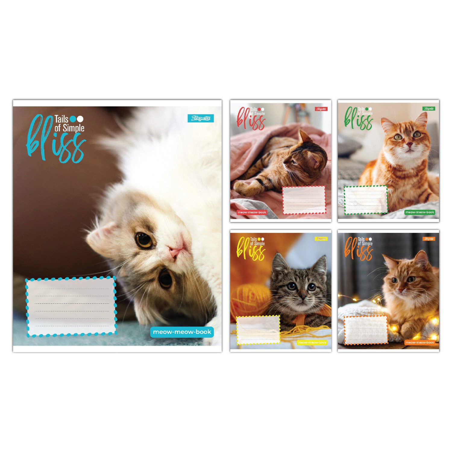 Набор тетрадей школьных 1Март Bliss А5/12 клетка 25 шт. (768051)