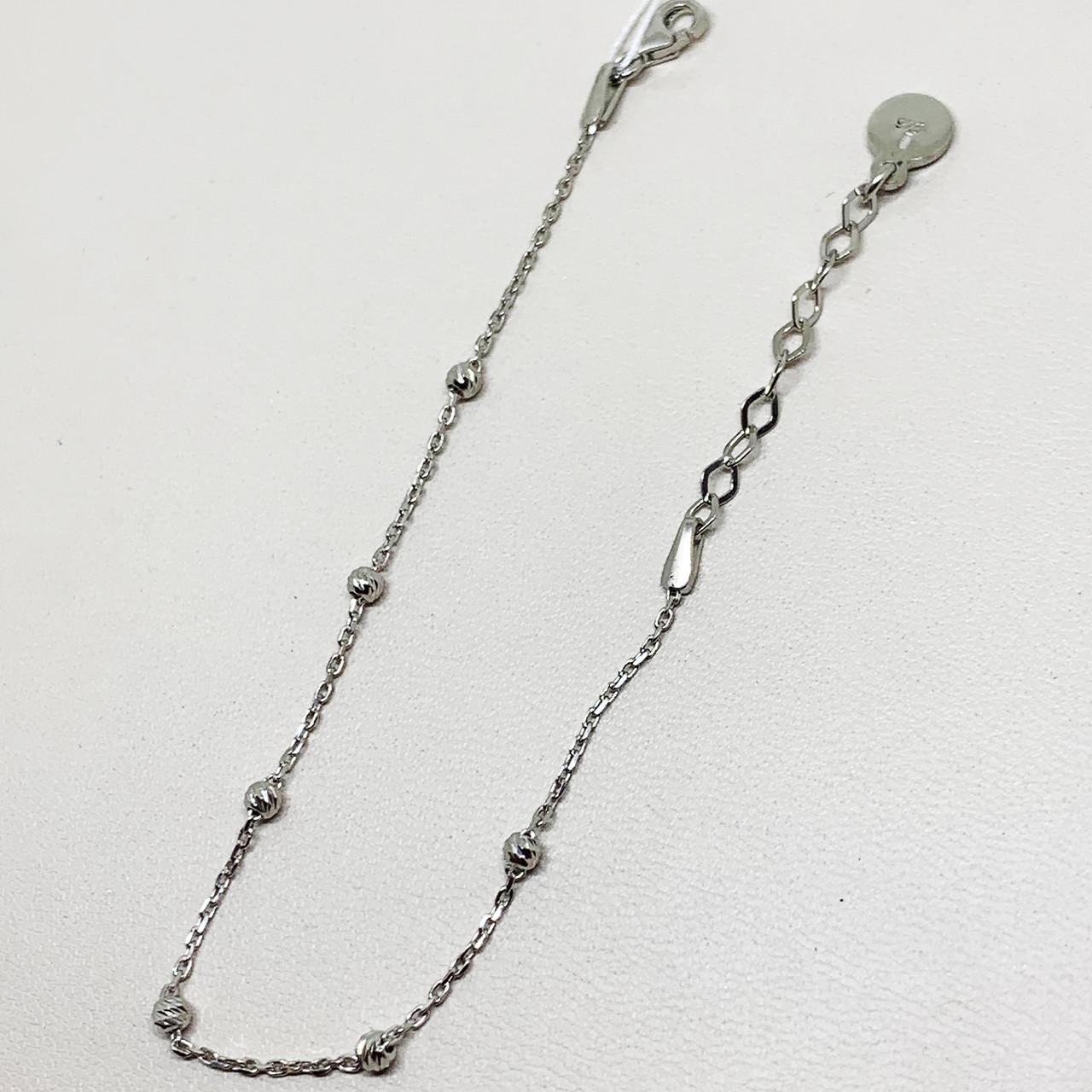 Браслет серебряный Шарики р. 16-19 2,3 г