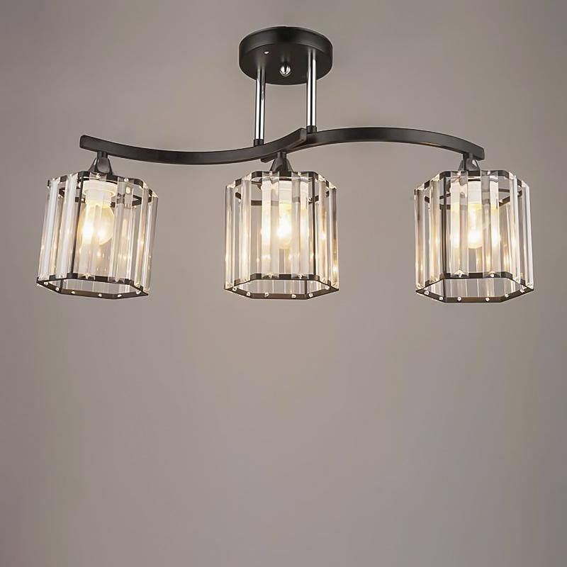 Люстра потолочная Light House SC-18215/3 60х14х25,5 см Черный/Хром