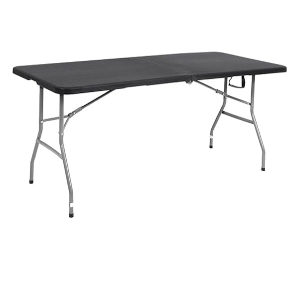 Стол туристический садовый раскладной Gordon G495 180х74х74 см Черный (14282976)