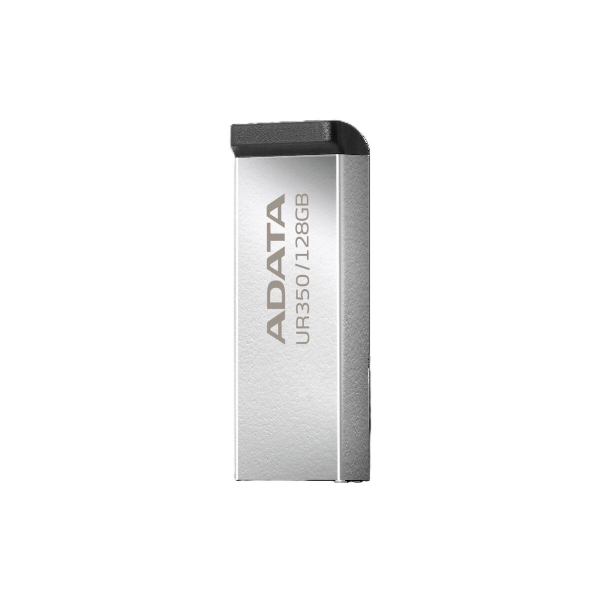 Флеш-память USB ADATA UR 350 128 Гб Silver/Black (19556670) - фото 4