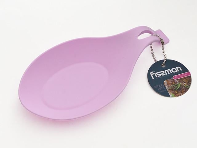 Подставка под ложку Fissman силиконовая 20х10 см Сиреневый (FN-7510)
