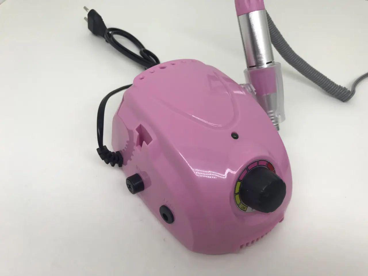 Фрезер для манікюру Nail Drill DM-212 PRO з реверсом педаллю ножем і регулюванням швидкості з 6 насадками 65 Вт 35000 об/хв