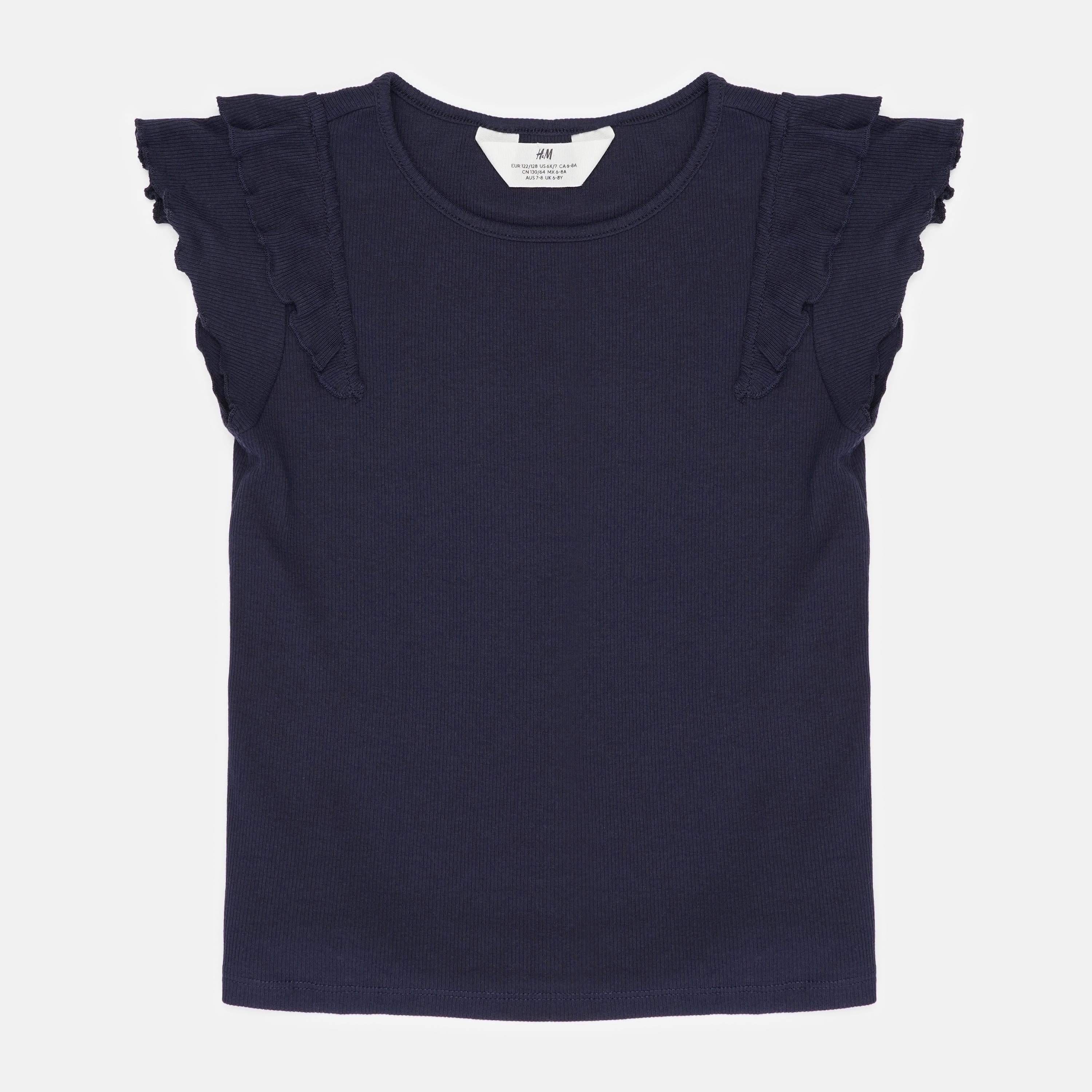 Футболка H&M р. 122-128 см Темно-синій (A26121017915)