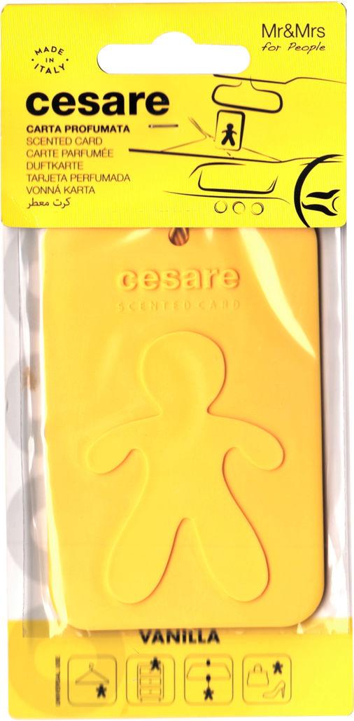Ароматизатор для авто Mr&Mrs Cesare Scented Cards Vanilla на зеркало твердый (0306619)