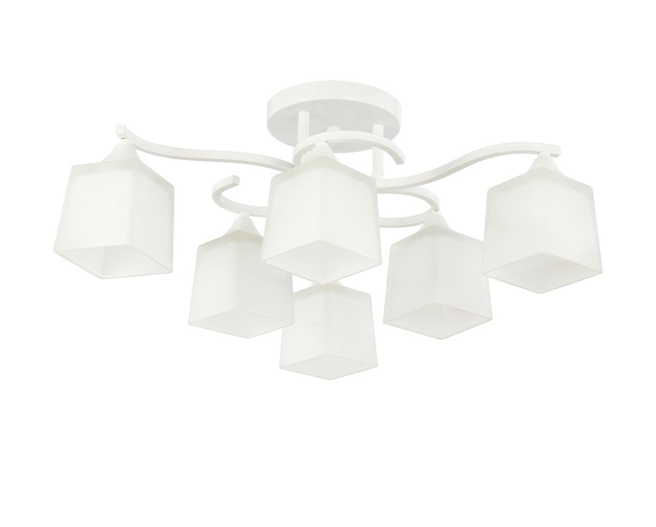 Люстра декоративная Valeso на 6 плафонов Белый (196085/6) - фото 1 Люстра декоративная Valeso на 6 плафонов Белый (196085/6) - фото 1
