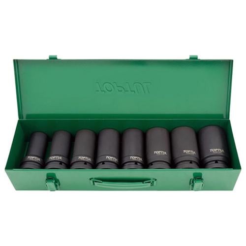 Набор головок ударных Toptul GDAD0804 длинных 1" 24-41 мм 8 шт. (106-112- GDAD0804)