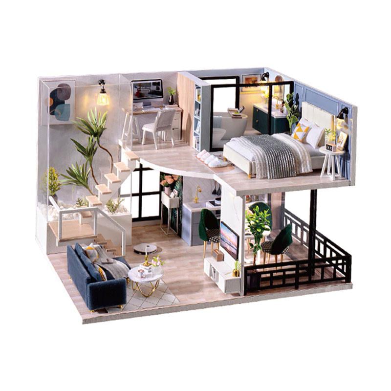 Конструктор Кукольный дом DIY Cute Room L-032-B/C Вилла Уютная жизнь Loft Apartment - фото 2