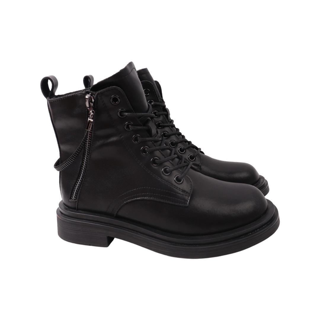 Ботинки женские Vikonty из кожи р. 37 Черный (304-21DHC)