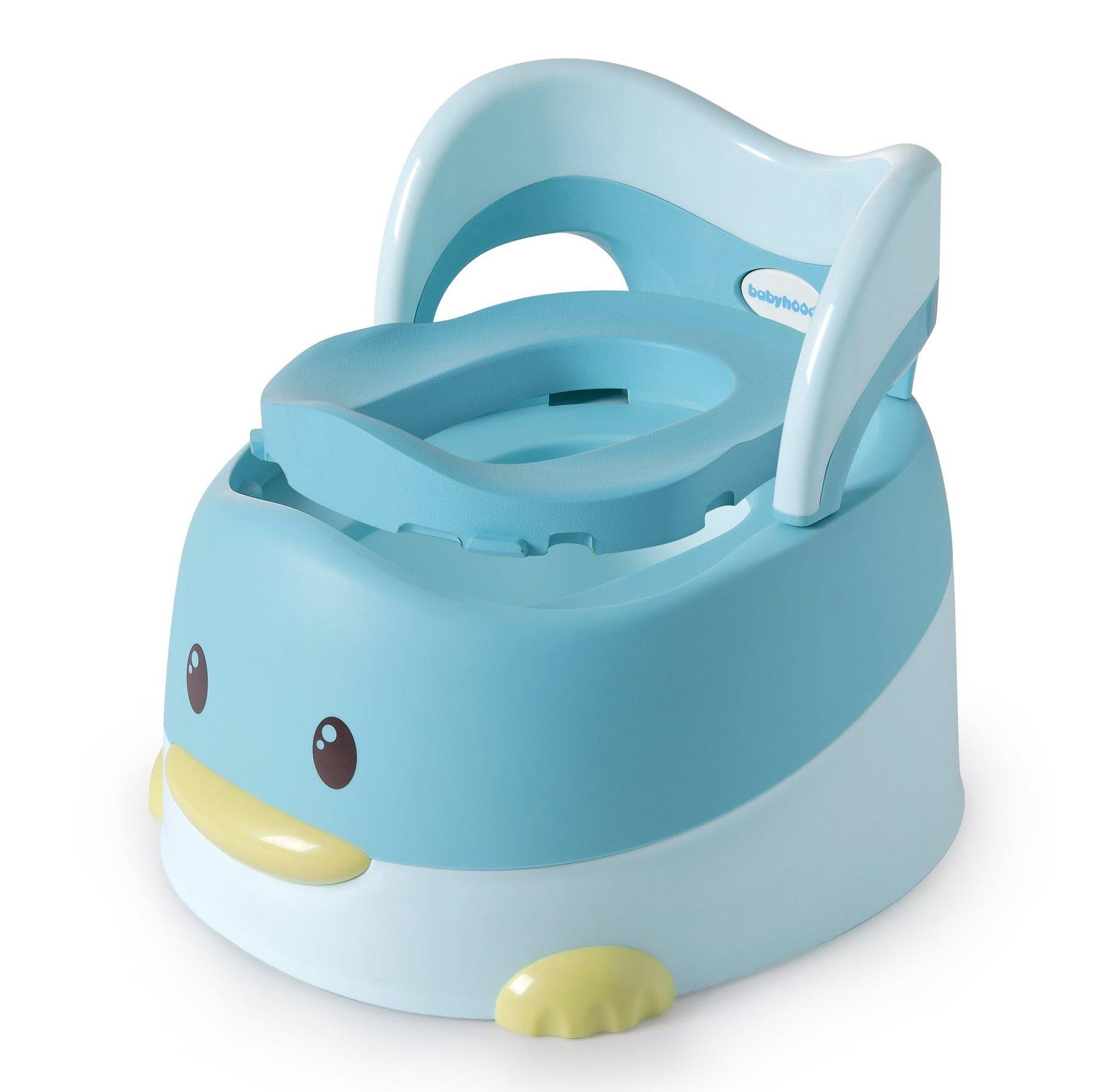 Горшок Утенок с полиуретановым кольцом Babyhood BH-114BU Голубой (29397299) - фото 1