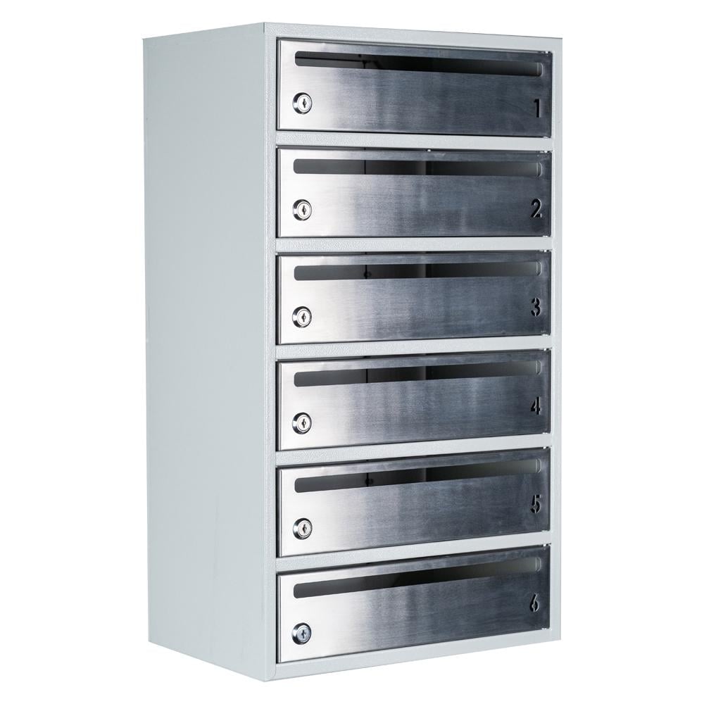 Почтовый ящик многосекционный Е2-06.F RAL 7035 (22060105)