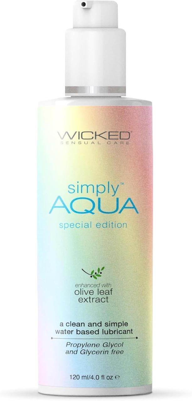 Лубрикант гипоаллергенный WICKED Simply Aqua Special Edition с экстрактом масла 120 мл (2179348700)