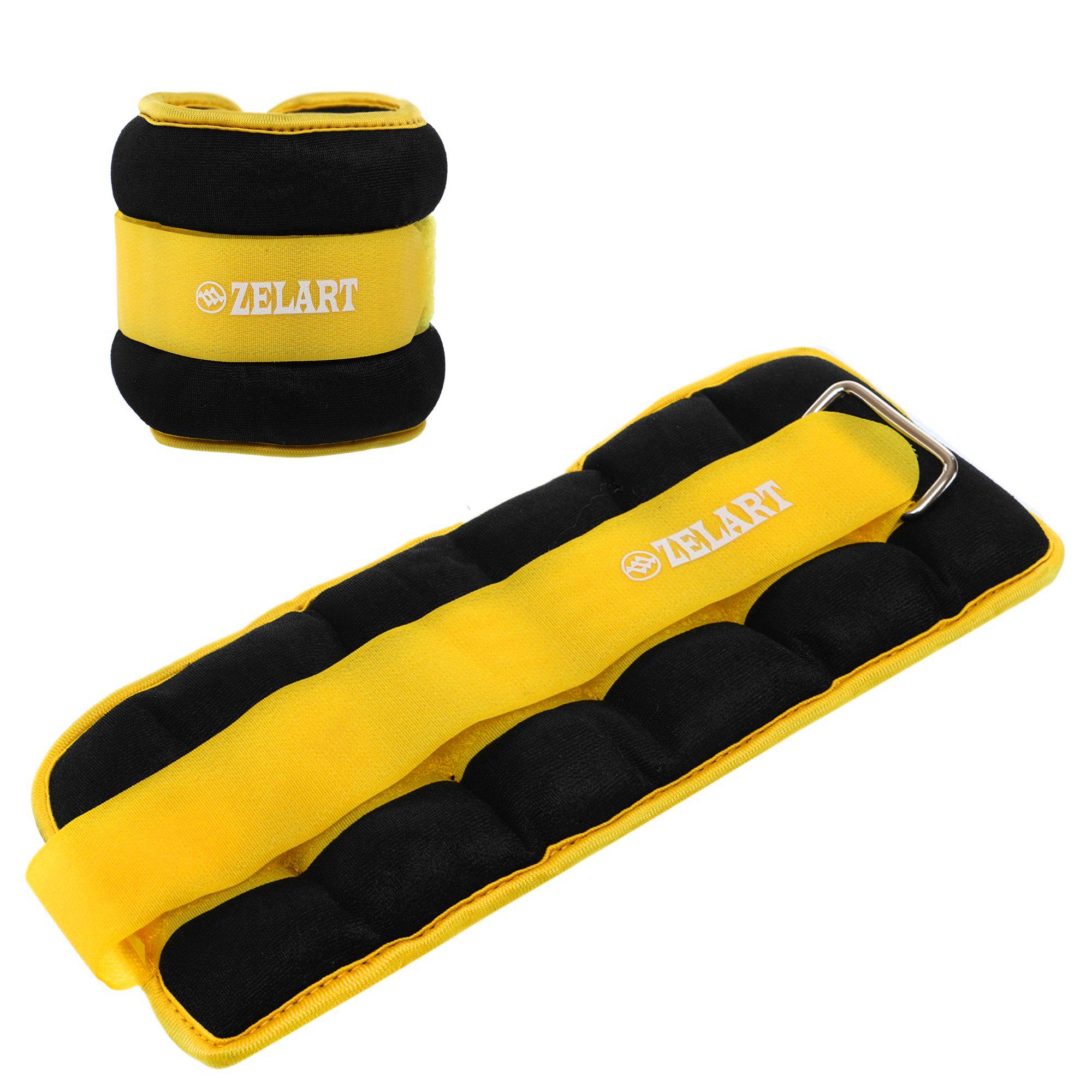 Обтяжувачі-манжети для рук та ніг Zelart Pro 2х1,5 кг Жовтий (FI-2502-3_Желтый) - фото 1 Обтяжувачі-манжети для рук та ніг Zelart Pro 2х1,5 кг Жовтий (FI-2502-3_Желтый) - фото 1