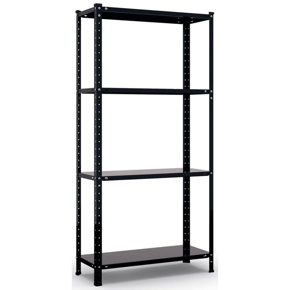 Стелаж металевий Homart B40-4 150х75х30 см Чорний (9914)