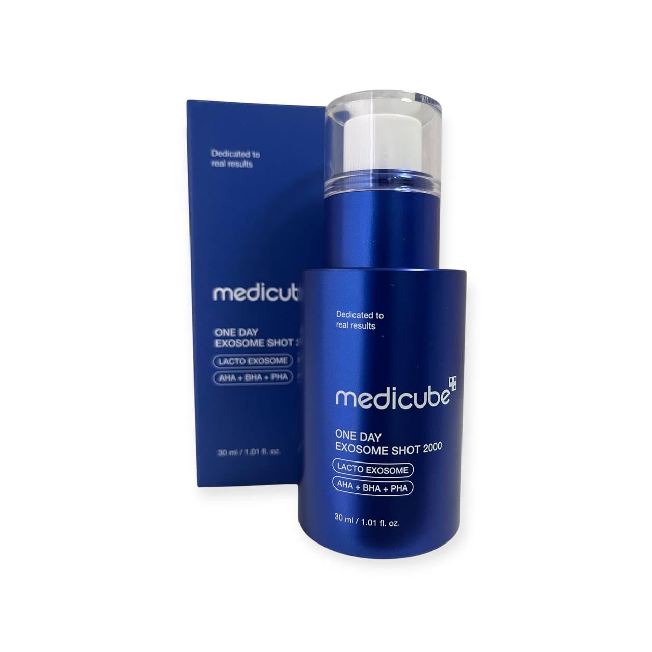 Сыворотка с экзосомами и спикулами для сужения пор Medicube One Day Exosome Shot Pore Ampoule 2000 30 мл Сыворотка с экзосомами и спикулами для сужения пор Medicube One Day Exosome Shot Pore Ampoule 2000 30 мл