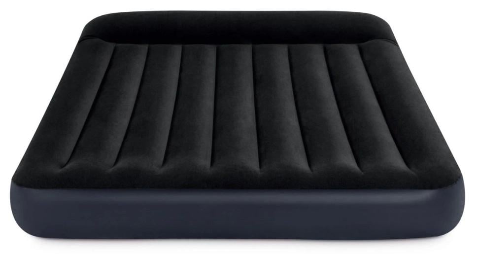 Матрас двухместный надувной с подголовником и встроенным электронасосом 203х152х25 см Черный Матрас двухместный надувной с подголовником и встроенным электронасосом 203х152х25 см Черный