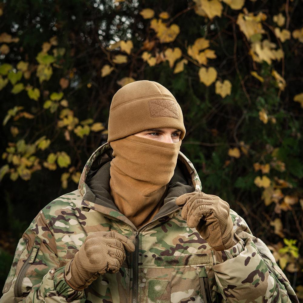 Шапка флісова M-Tac Watch Cap Elite з Velcro S Койот (5926870) - фото 8