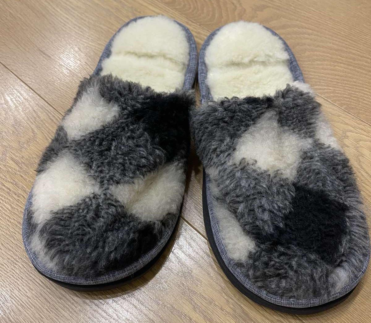 Домашние тапки теплые из овечьей шерсти р. 39 (27068363)