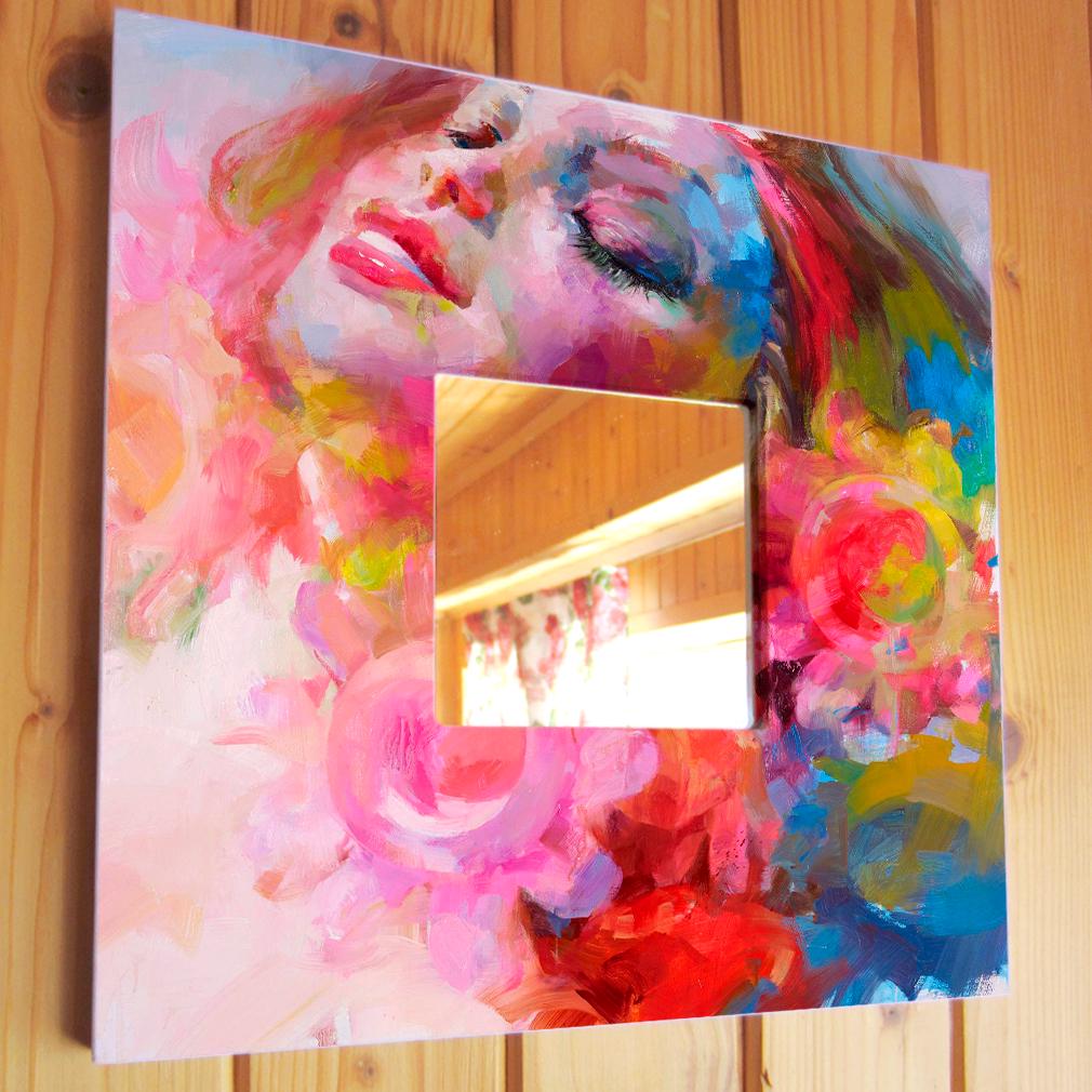 Дзеркало декоративне Щаслива 260х260 мм (M03808)