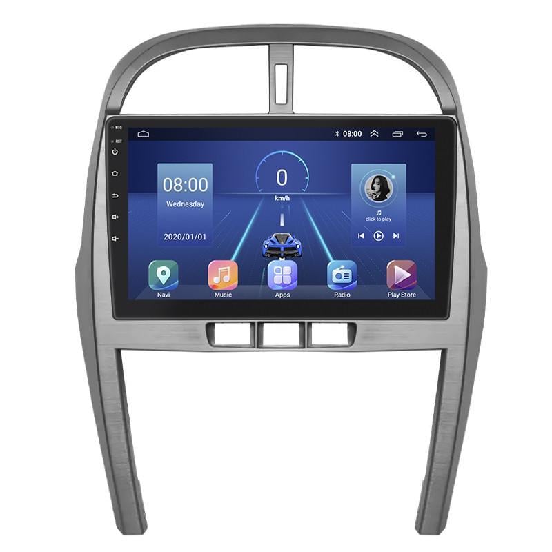 Автомагнитола штатная Lesko для Chery Tiggo 3 I 2014-2020 10" 6/128Gb 4G Wi-Fi GPS Top MOB