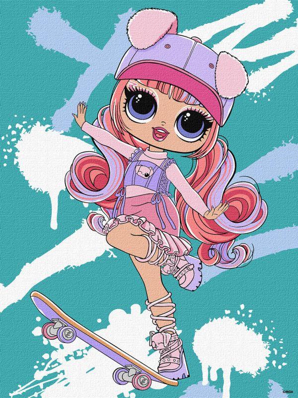 Картина по номерам Ideyka Tweens LOL Skate Dance Ali Dance 30х40 см (2824290073)