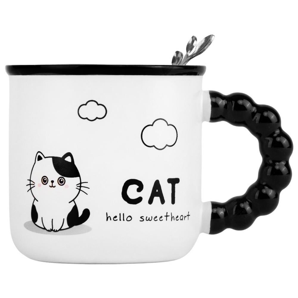 Кружка керамическая Elisey Cute panda Cat 350 мл Белый (9050-001)