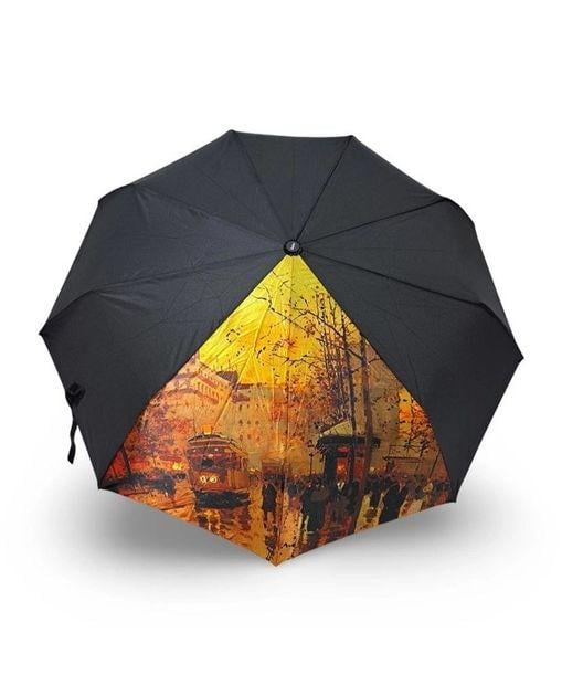 Зонтик Susino №466 женский автомат 9 спиц 3 сборки Черный