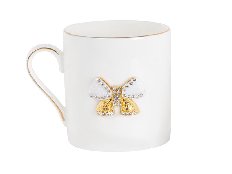 Чашка Lefard с 3D-бантом в золоте 300 мл (920-118)